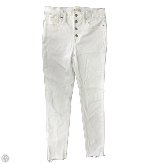 Jeans Skinny By Madewell In White Denim, Size: 6