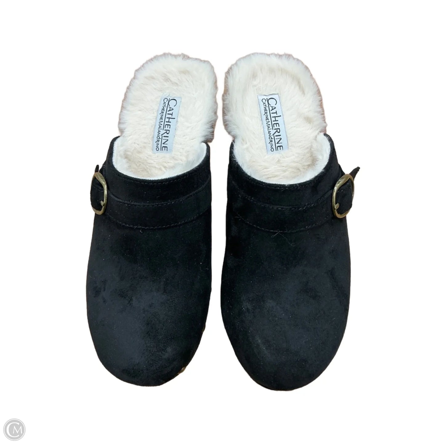 Shoes Heels Wedge By Catherines In Black, Size: 7
