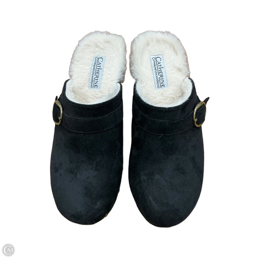Shoes Heels Wedge By Catherines In Black, Size: 7