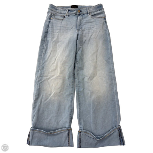 Jeans Wide Leg By White House Black Market In Blue Denim, Size: 8