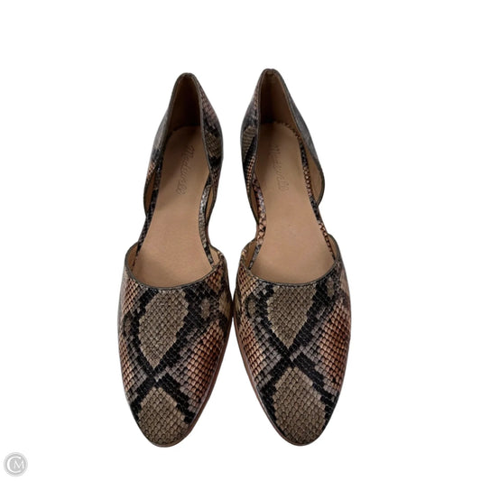 Shoes Flats By Madewell In Animal Print, Size: 9