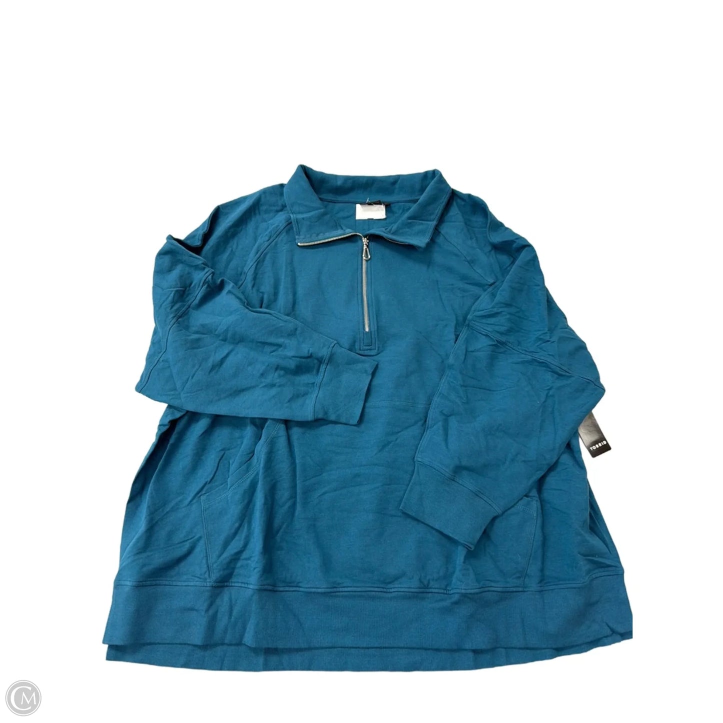 Top Long Sleeve By Torrid In Blue, Size: 5