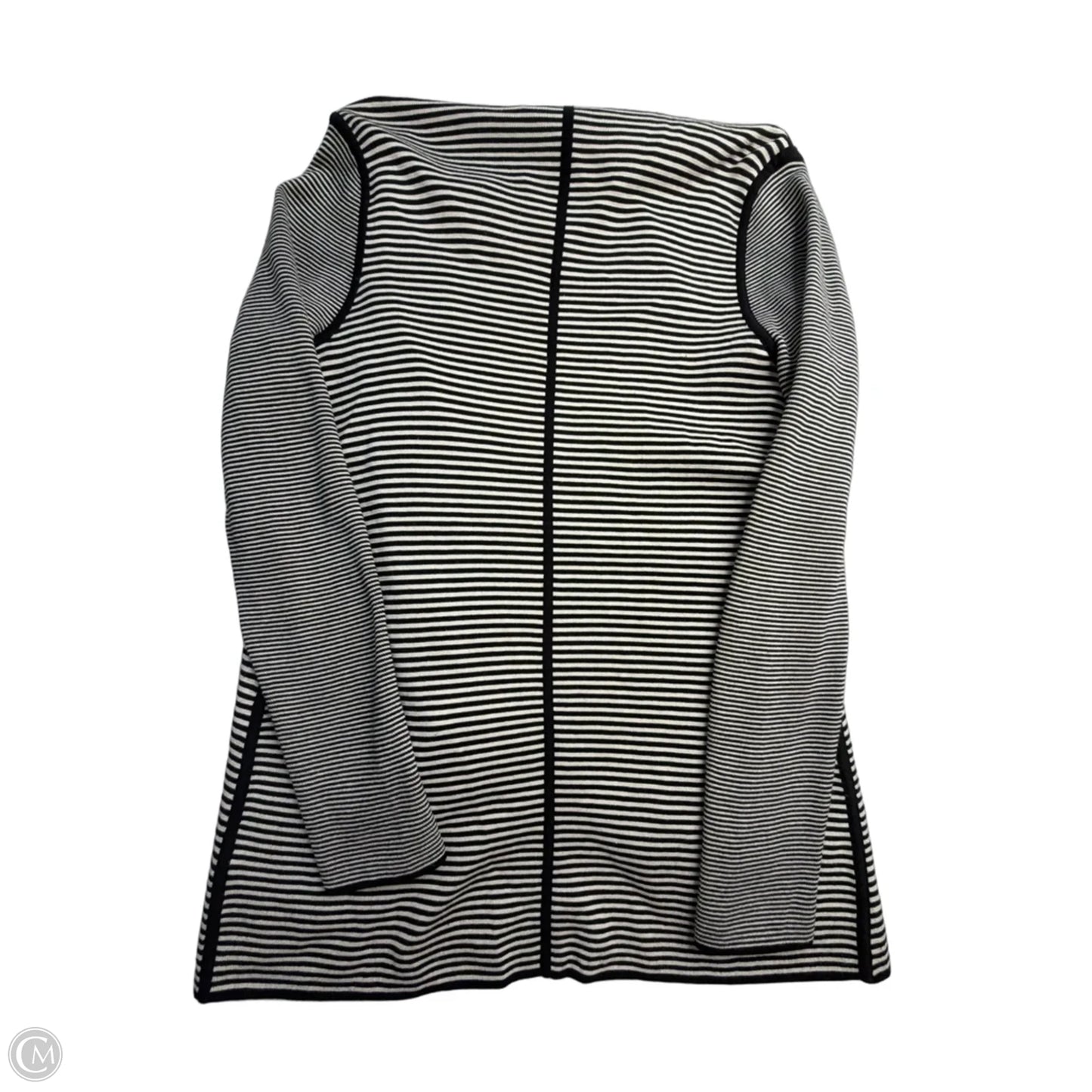 Cardigan By Talbots In Striped Pattern, Size: M