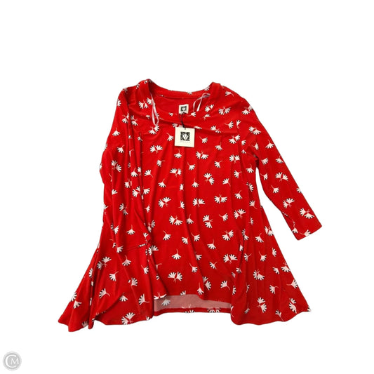 Top Long Sleeve By Anne Klein In Multi-colored, Size: 1x