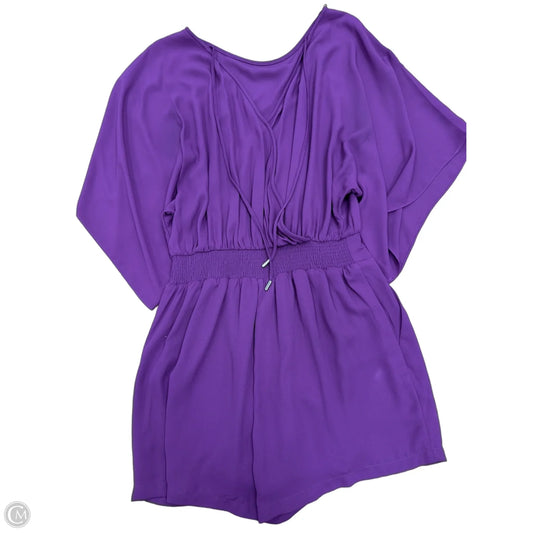 Romper By White House Black Market In Purple, Size: Xs