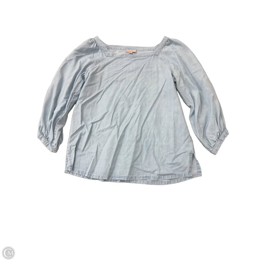 Top Long Sleeve By Loft In Blue, Size: S