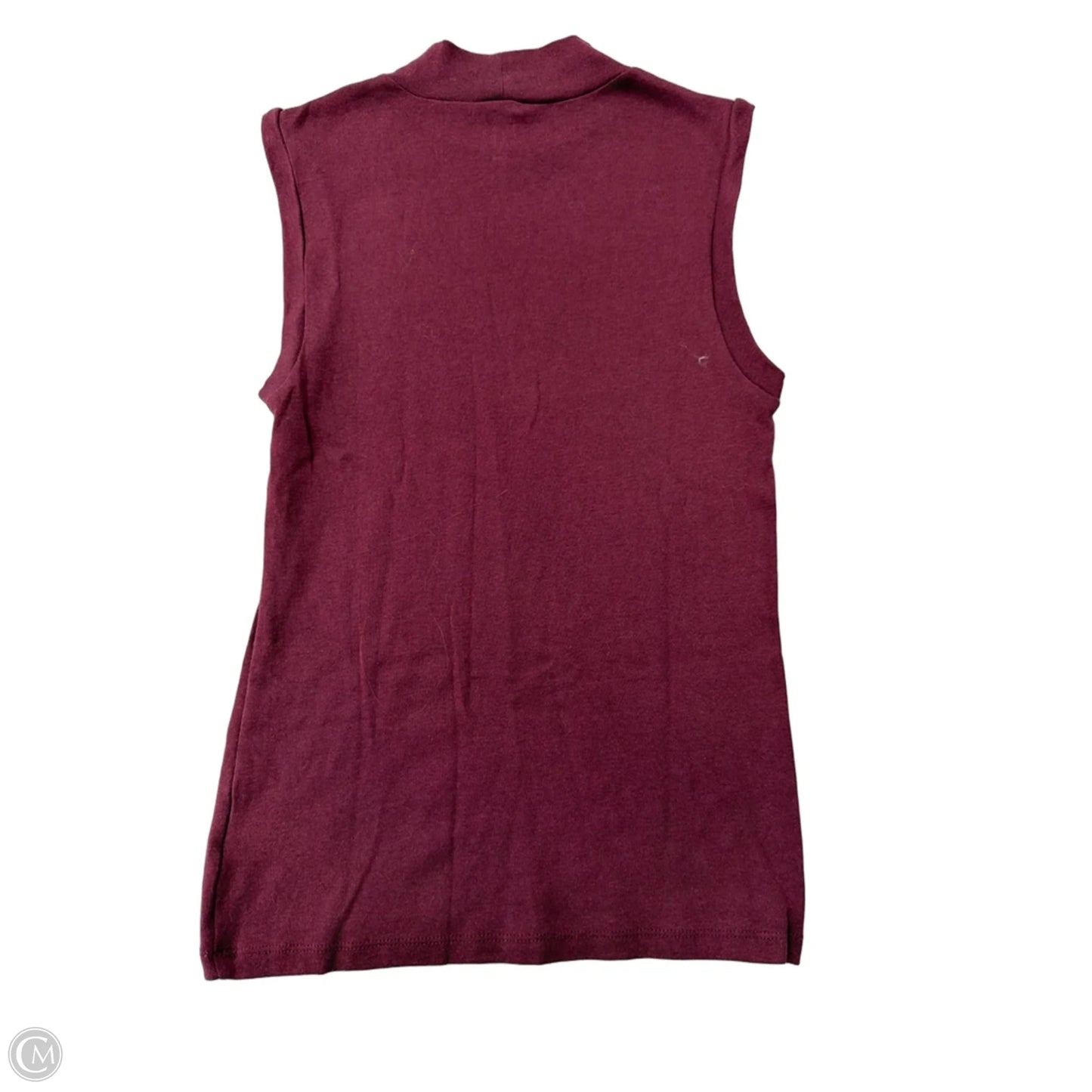 Top Sleeveless By Gap In Maroon, Size: M