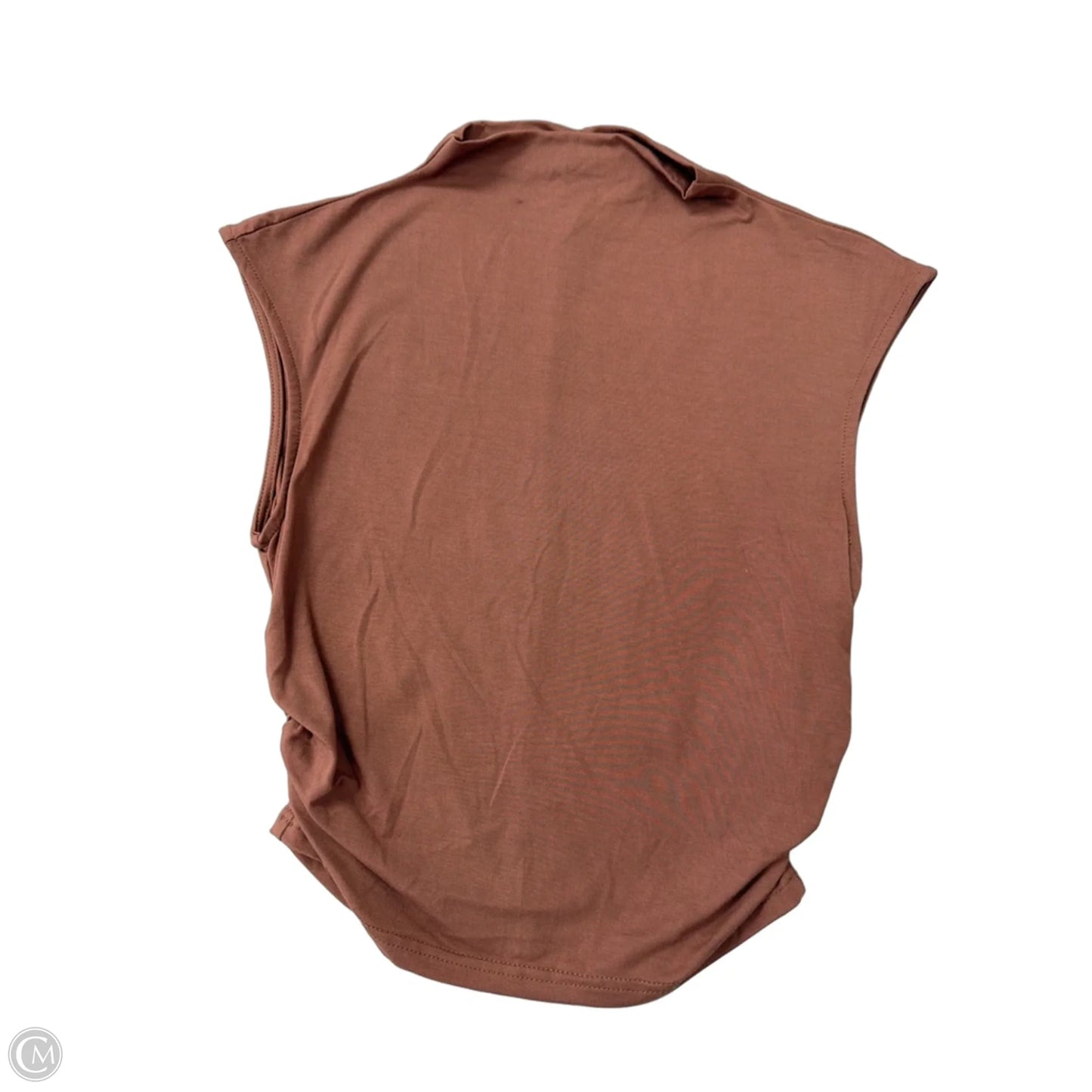 Top Sleeveless By Clothes Mentor In Brown, Size: M