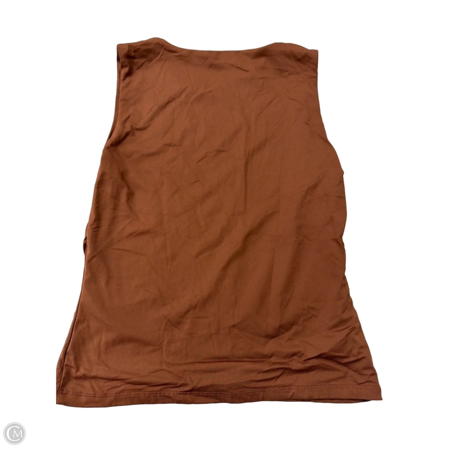 Top Sleeveless By Tahari In Brown, Size: M