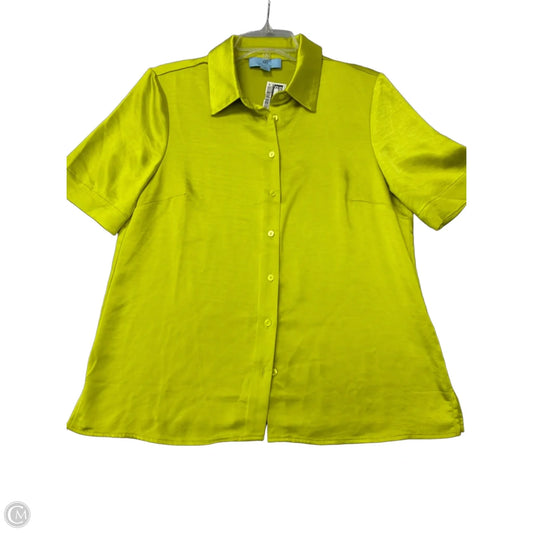 Top Short Sleeve By Cece In Green, Size: M