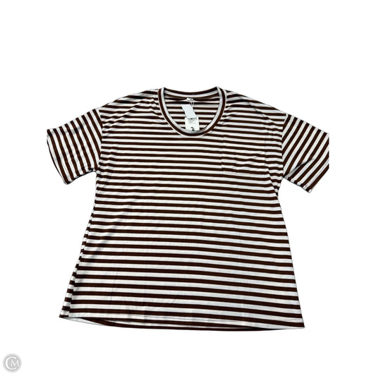Top Short Sleeve By Clothes Mentor In Striped Pattern, Size: L