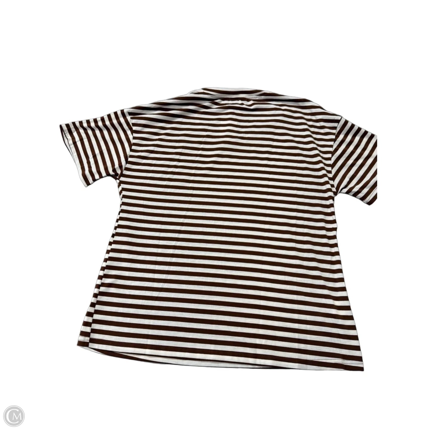 Top Short Sleeve By Clothes Mentor In Striped Pattern, Size: L