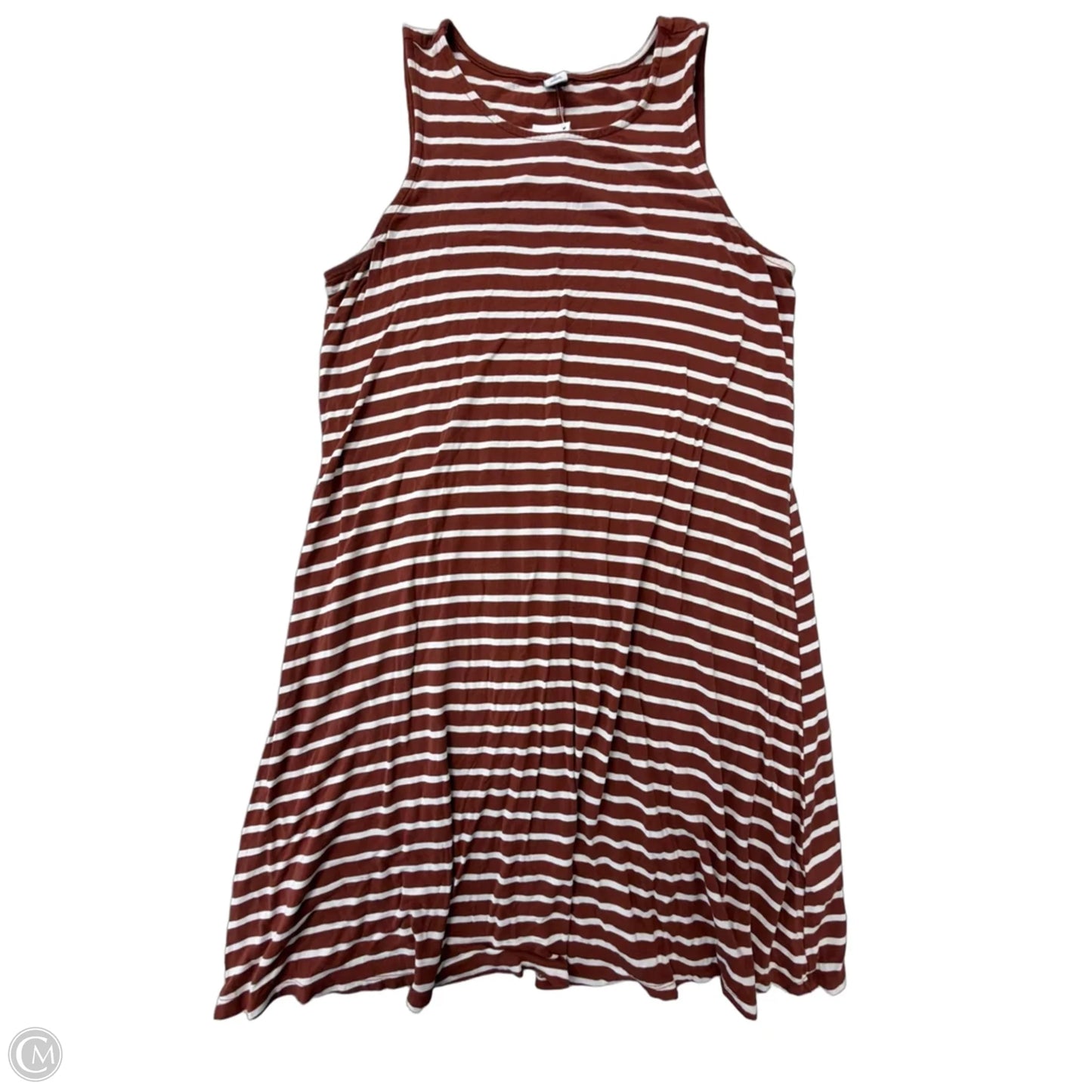 Dress Casual Midi By Old Navy In Striped Pattern, Size: M