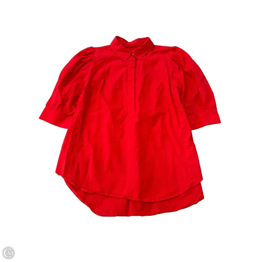 Top Short Sleeve By Maeve In Red, Size: S