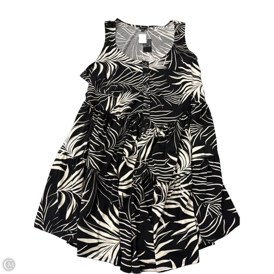 Dress Casual Midi By Torrid In Black & Cream, Size: 4x
