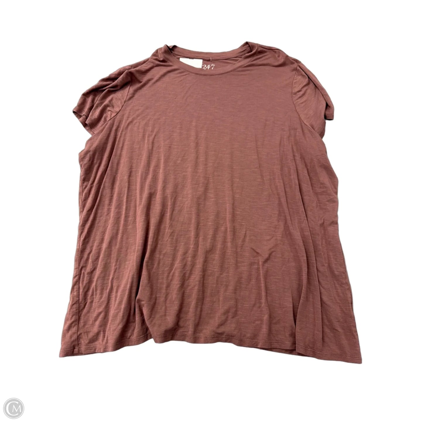 Top Short Sleeve Basic By Maurices In Pink, Size: 3x