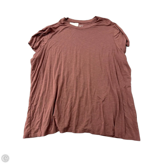Top Short Sleeve Basic By Maurices In Pink, Size: 3x
