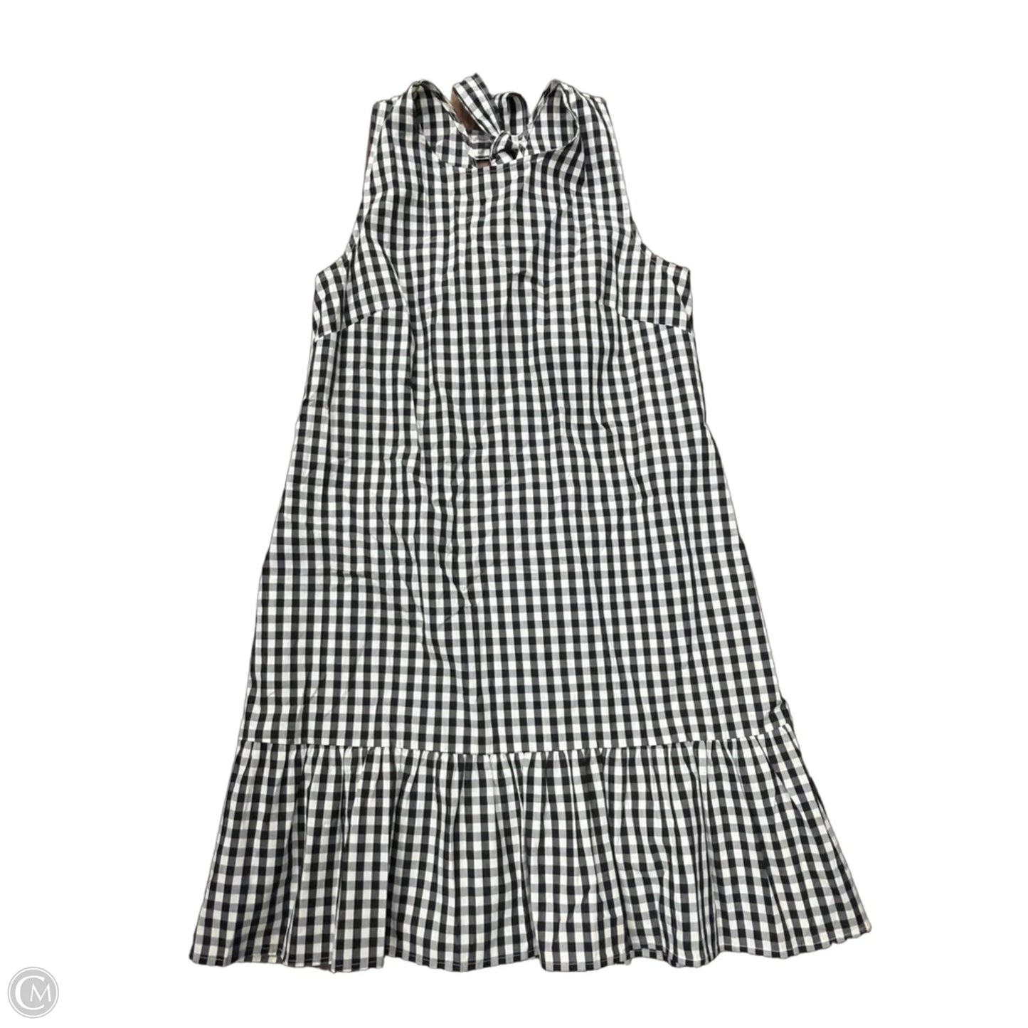 Dress Casual Midi By J. Crew In Checkered Pattern, Size: M