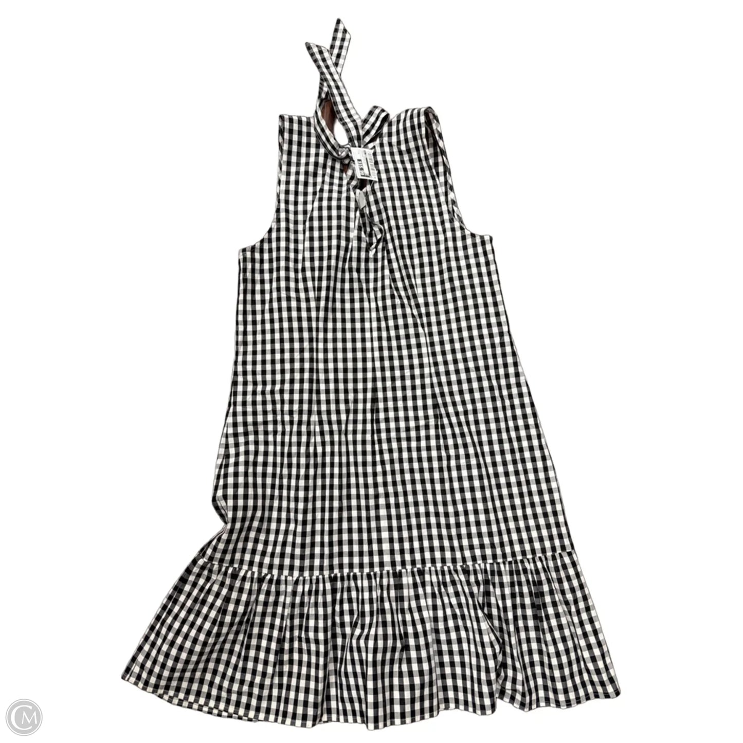 Dress Casual Midi By J. Crew In Checkered Pattern, Size: M