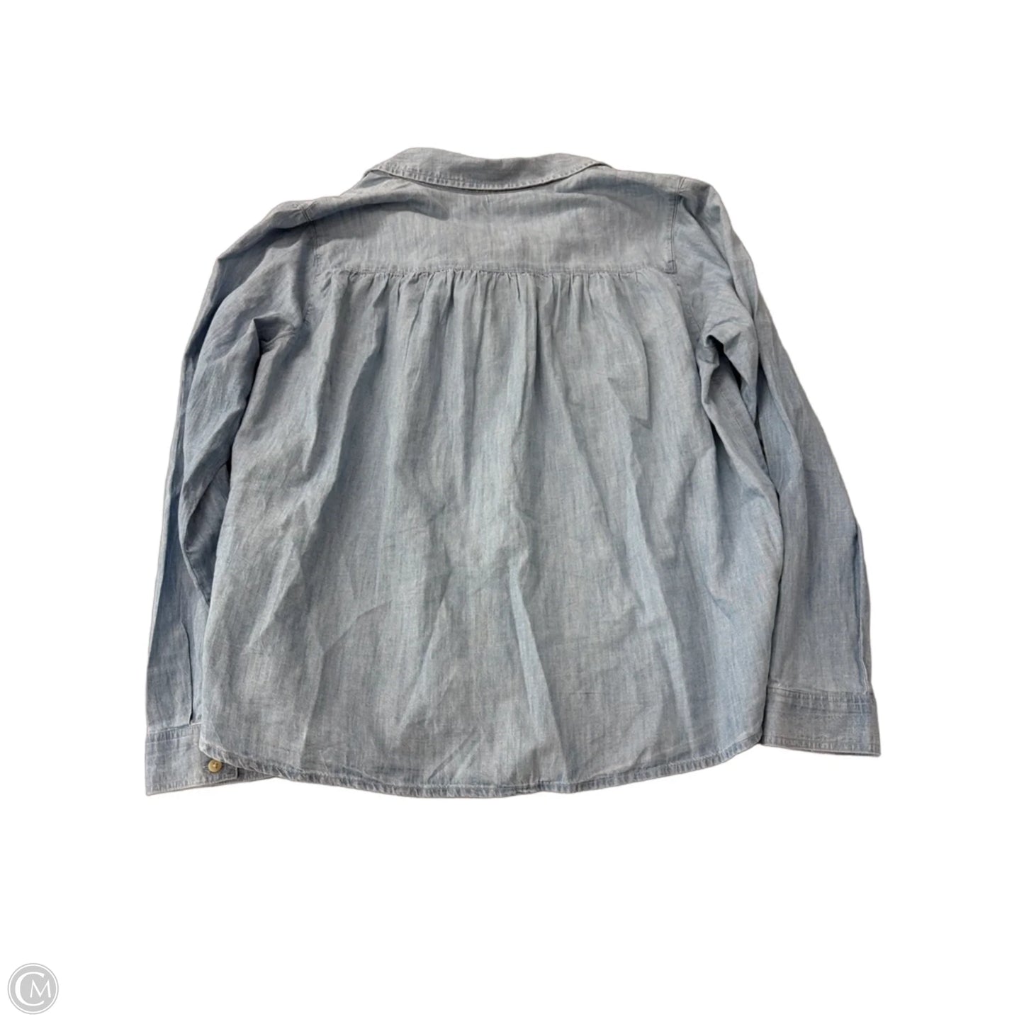 Top Long Sleeve By Sonoma In Blue Denim, Size: L