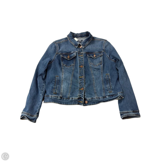 Jacket Denim By Izod In Blue Denim, Size: L