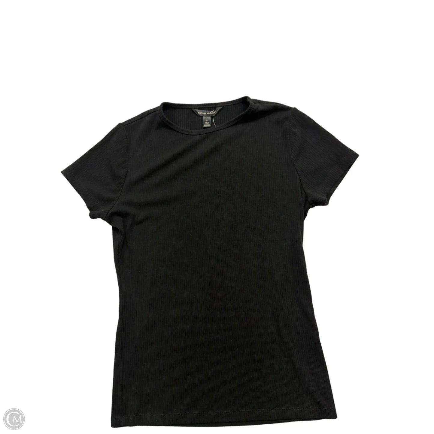Top Short Sleeve Basic By Banana Republic In Black, Size: S