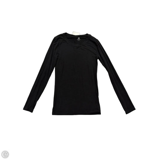 Top Long Sleeve Basic By Gap In Black, Size: S