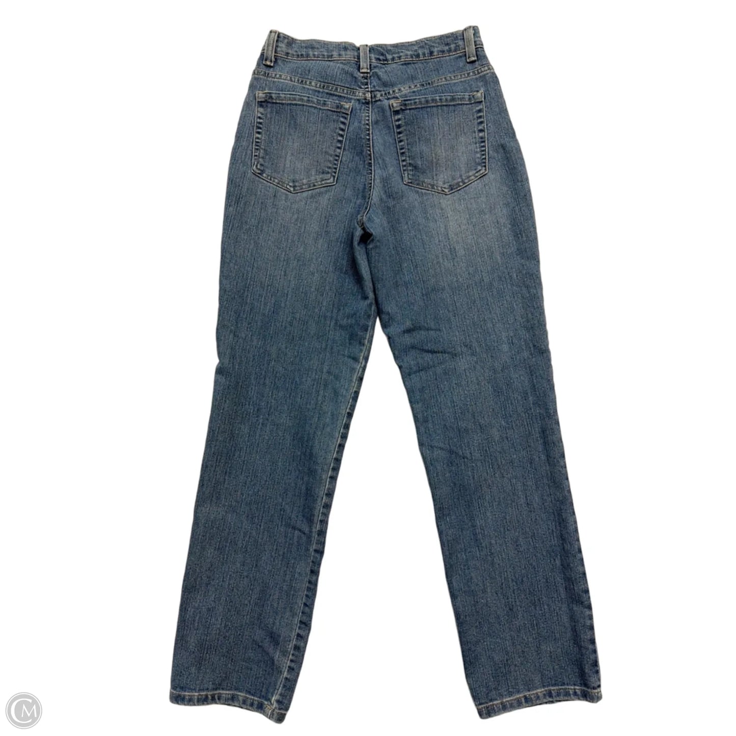 Jeans Straight By Gloria Vanderbilt In Blue Denim, Size: 4