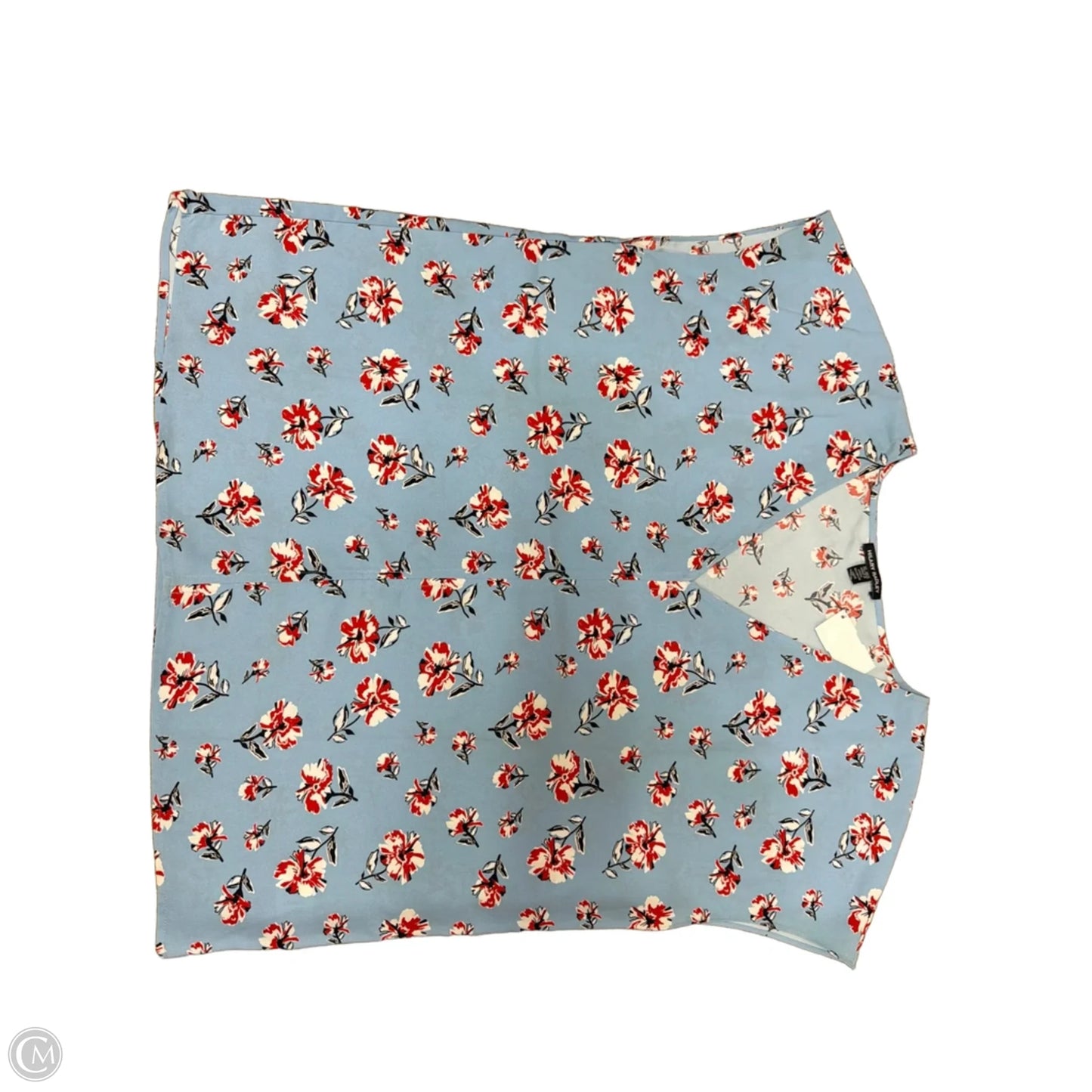 Top Short Sleeve By Hilary Radley In Floral Print, Size: Xl