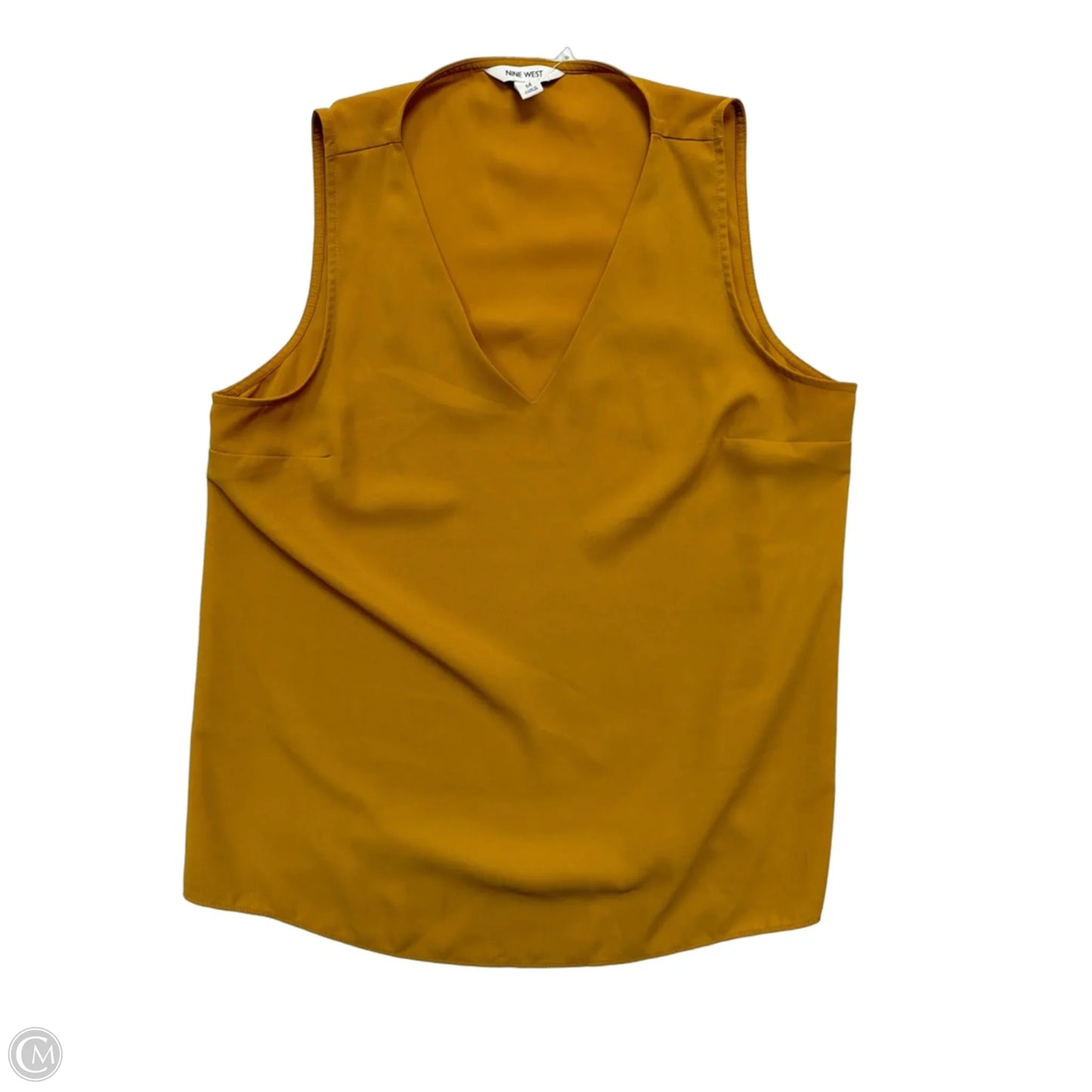 Top Sleeveless By Nine West Apparel In Yellow, Size: M