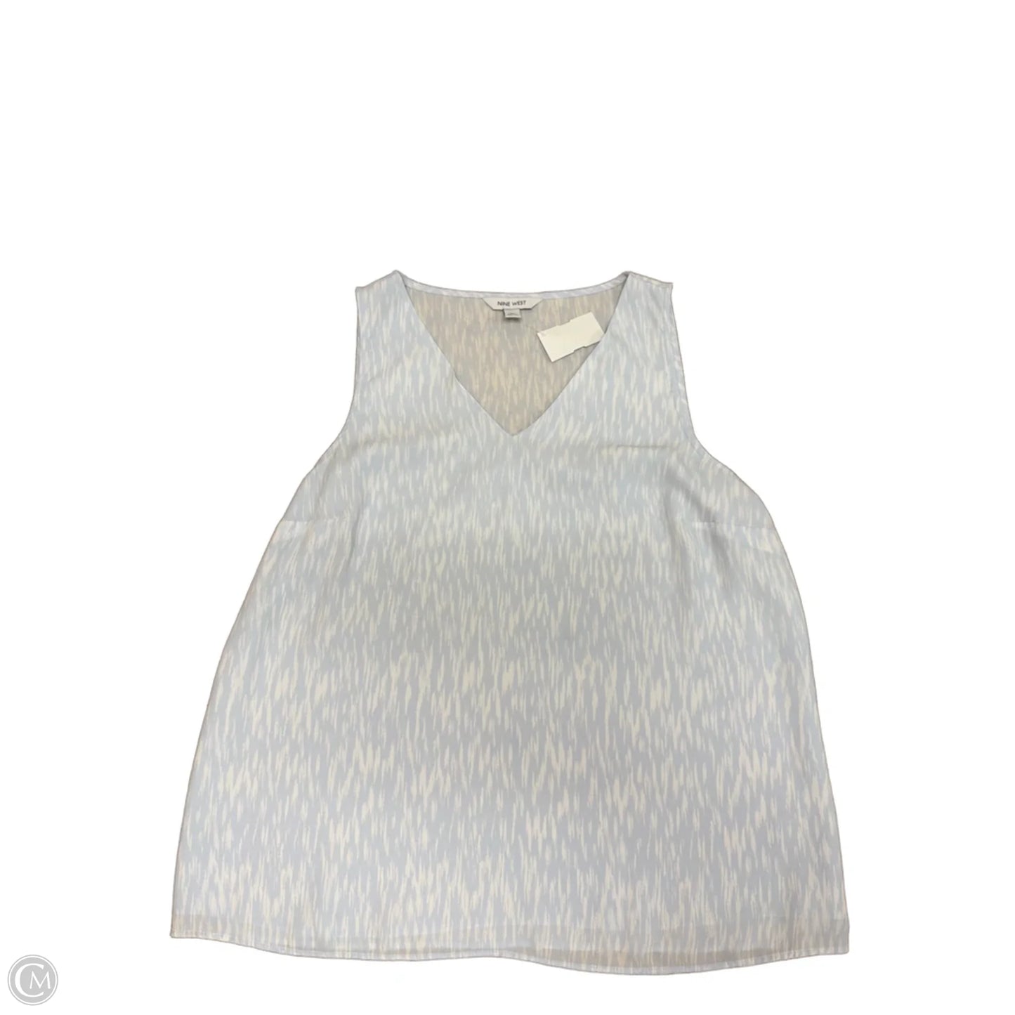 Top Sleeveless By Nine West Apparel In Blue, Size: M