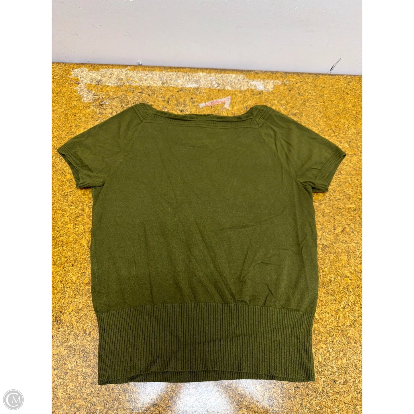 Top Short Sleeve By Ann Taylor In Green, Size: L