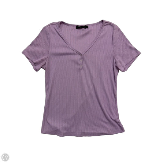 Top Short Sleeve By Merokeety In Purple, Size: L