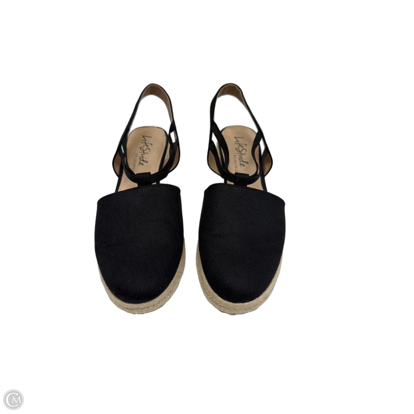 Sandals Heels Stiletto By Life Stride In Black, Size: 9.5