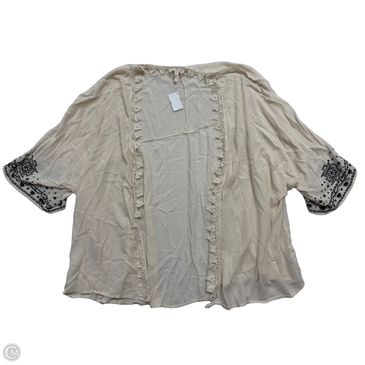 Kimono By Xhilaration In Cream, Size: 3x