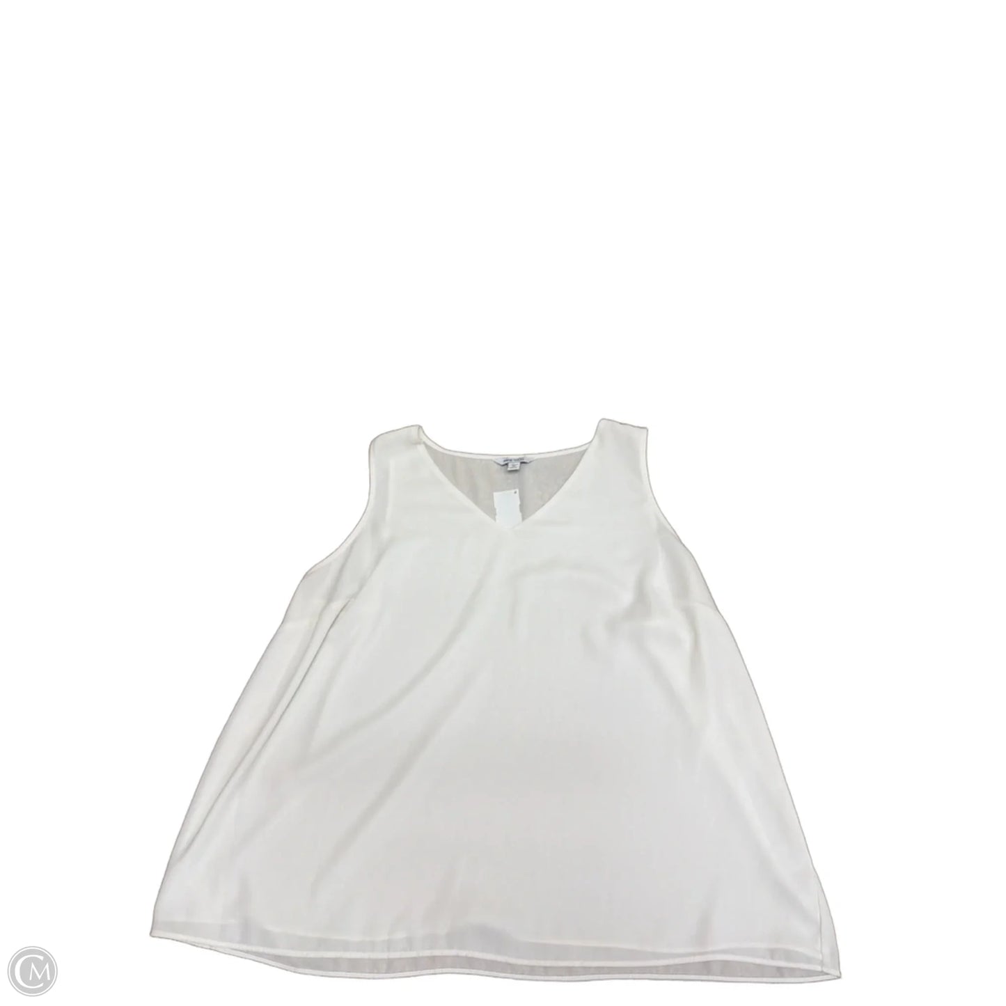 Top Sleeveless By Nine West Apparel In Cream, Size: 1x