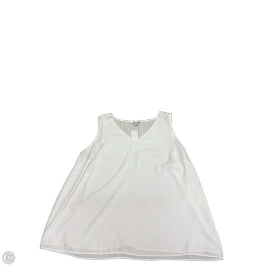 Top Sleeveless By Nine West Apparel In Cream, Size: 1x