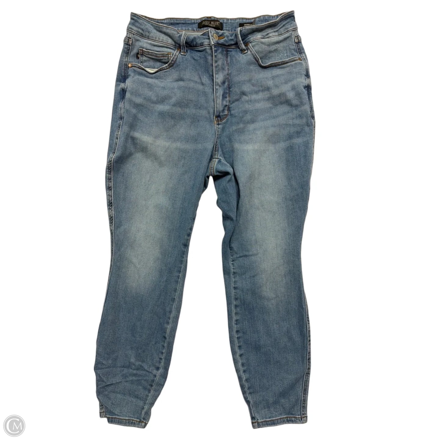 Jeans Skinny By Judy Blue In Blue Denim, Size: 16