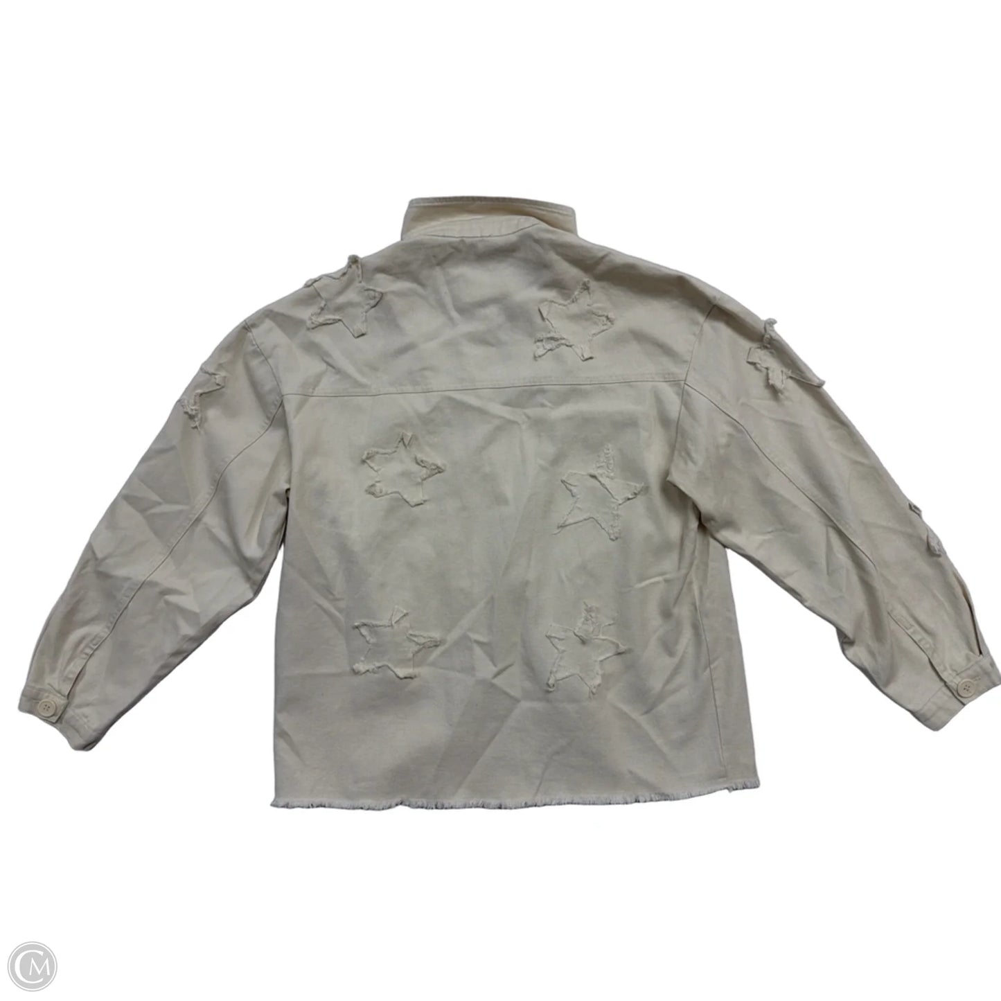 Top Long Sleeve By Newbury Kustom In Tan, Size: M