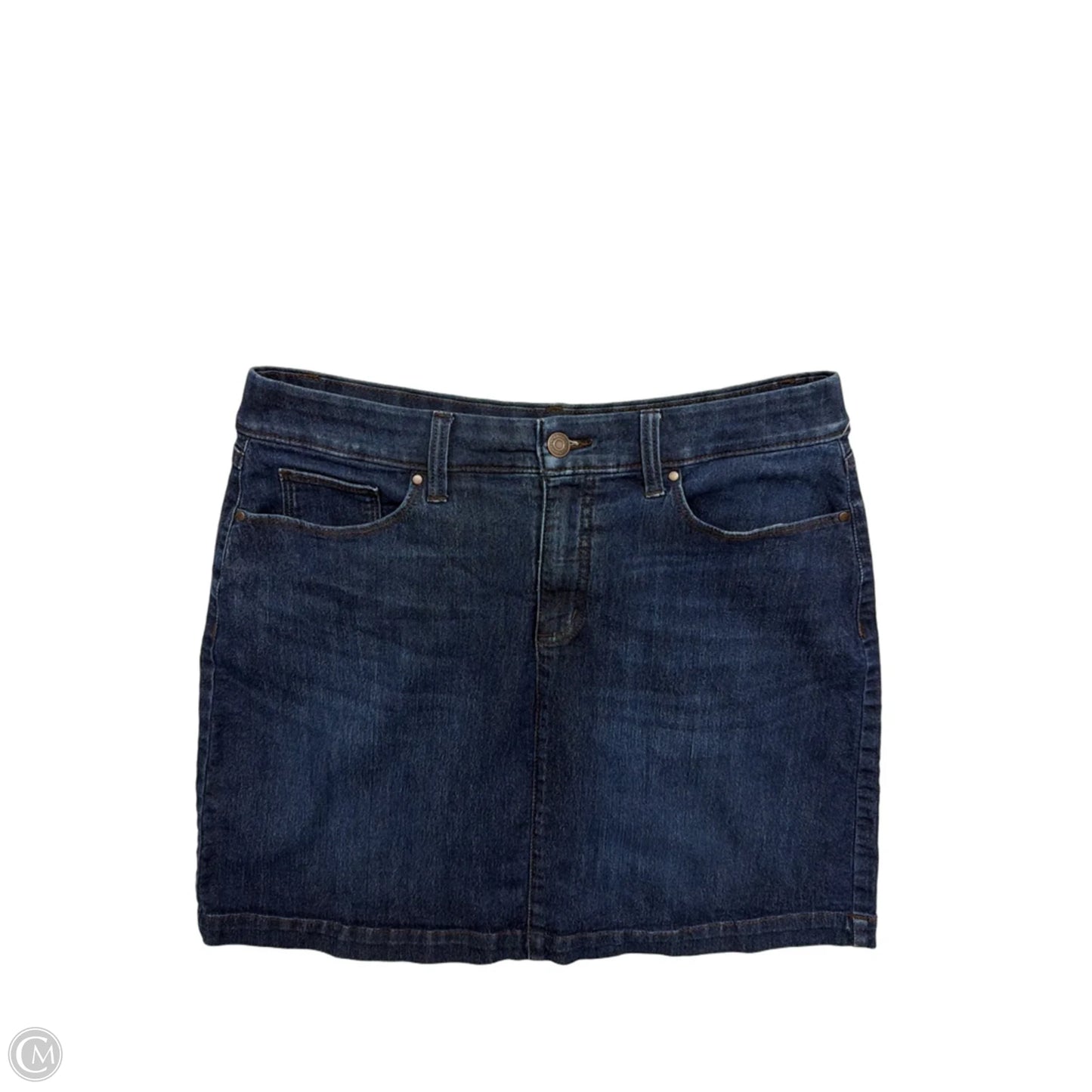Skirt Mini & Short By Croft And Barrow In Blue Denim, Size: 12