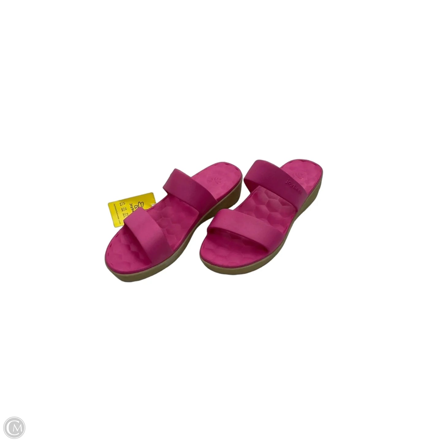 Sandals Heels Wedge By Clothes Mentor In Pink, Size: 8