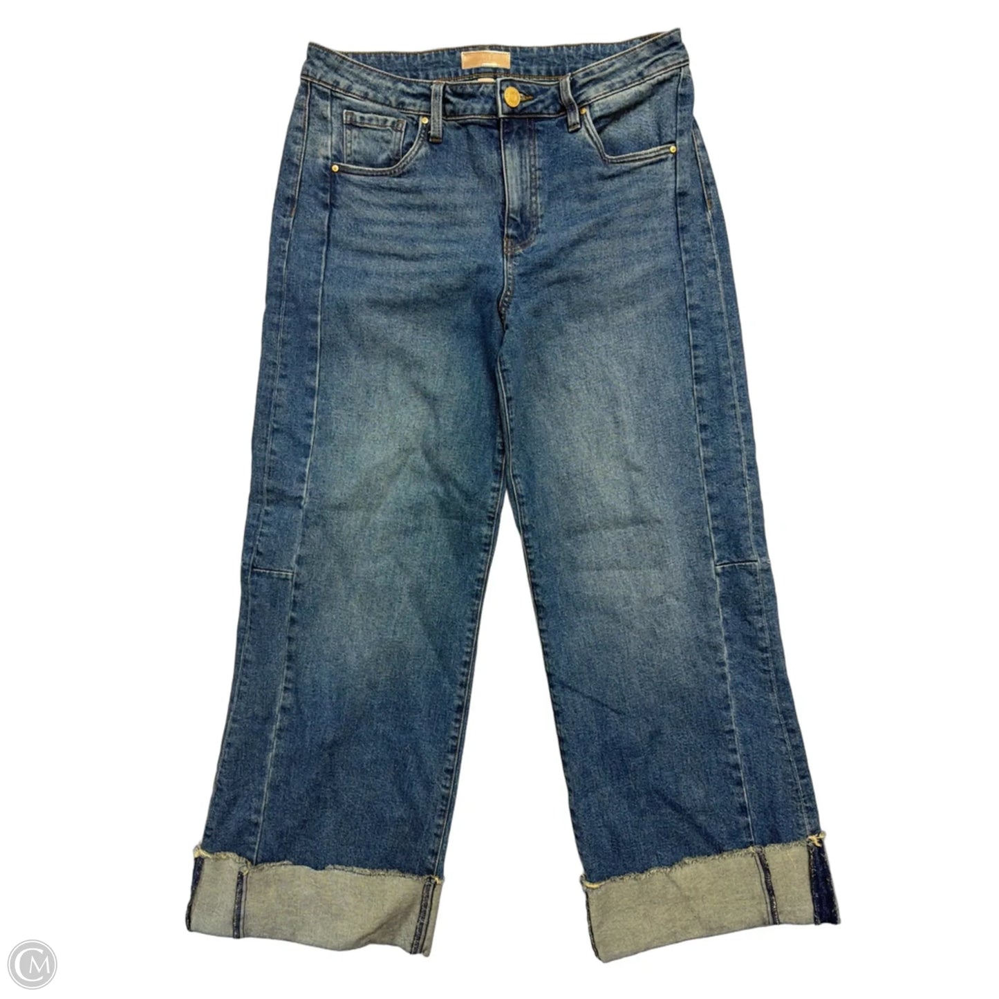 Jeans Straight By Kut In Blue Denim, Size: 8