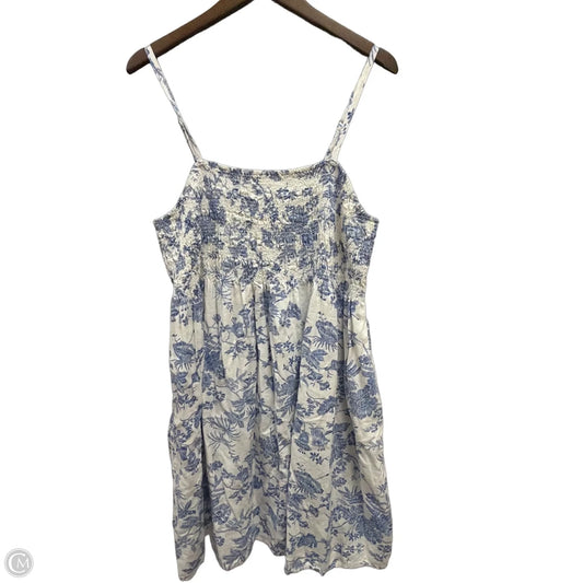 Dress Casual Short By Universal Thread In Blue & White, Size: Xl
