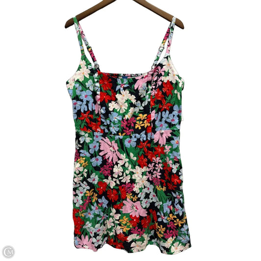 Dress Casual Short By Old Navy In Floral Print, Size: Xl