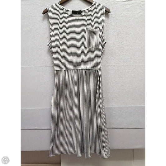 Dress Casual Midi By Clothes Mentor In Striped Pattern, Size: Xl