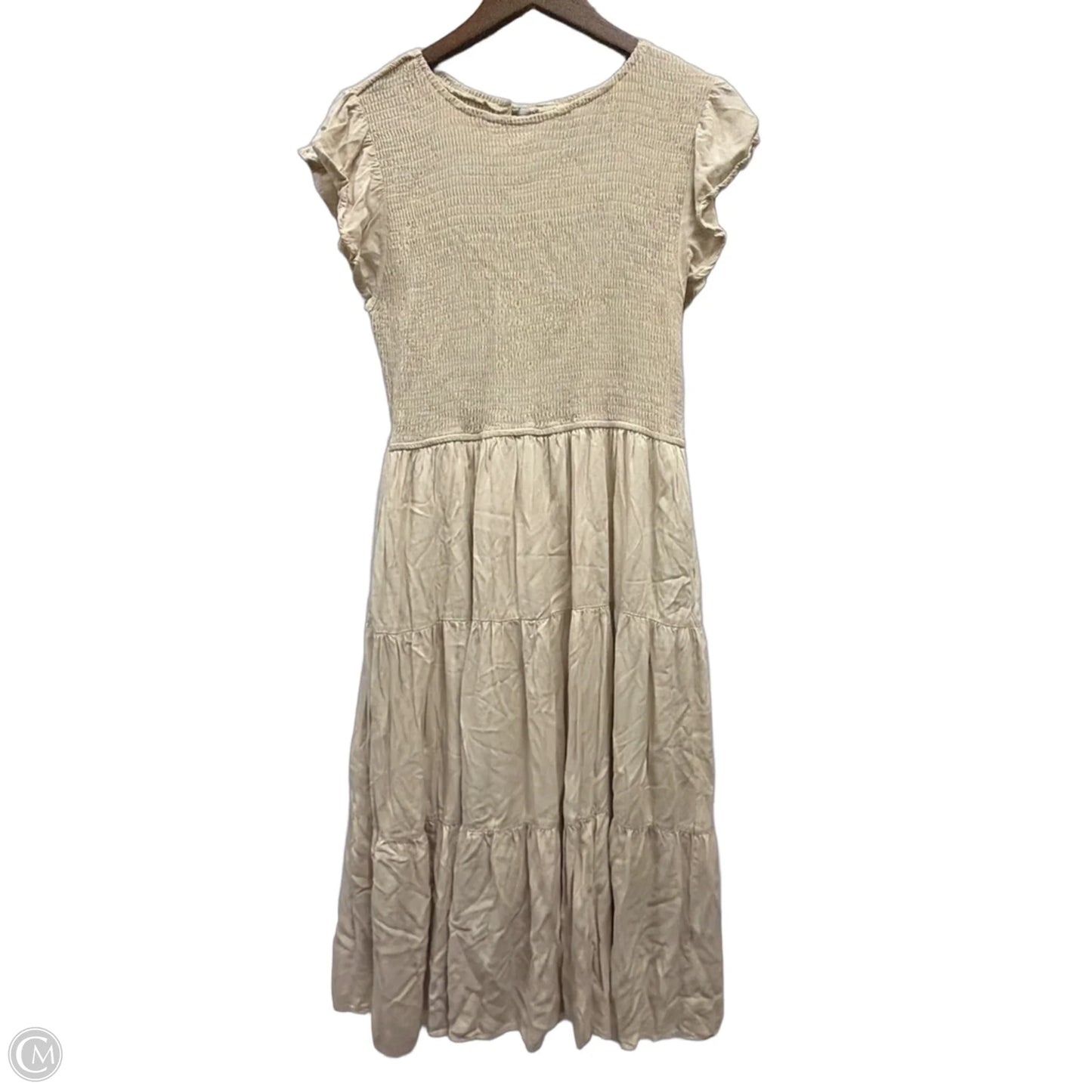 Dress Casual Maxi By Clothes Mentor In Tan, Size: Xl