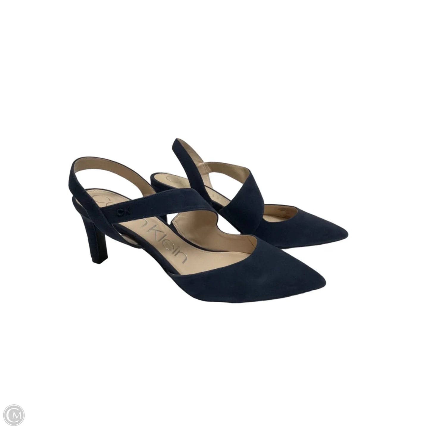 Shoes Heels Stiletto By Calvin Klein In Navy, Size: 8.5