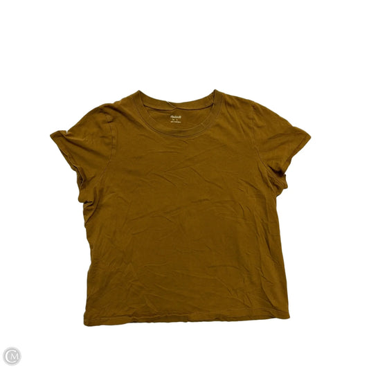 Top Short Sleeve Basic By Madewell In Green, Size: L