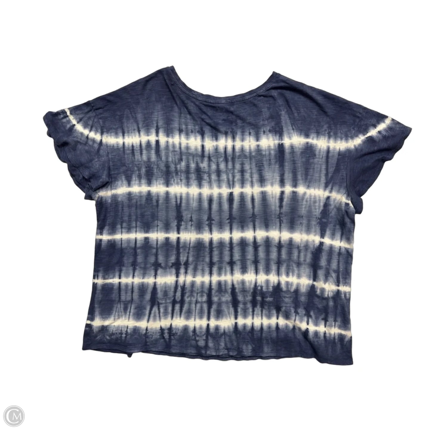 Top Short Sleeve By Terra & Sky In Tie Dye Print, Size: 3x