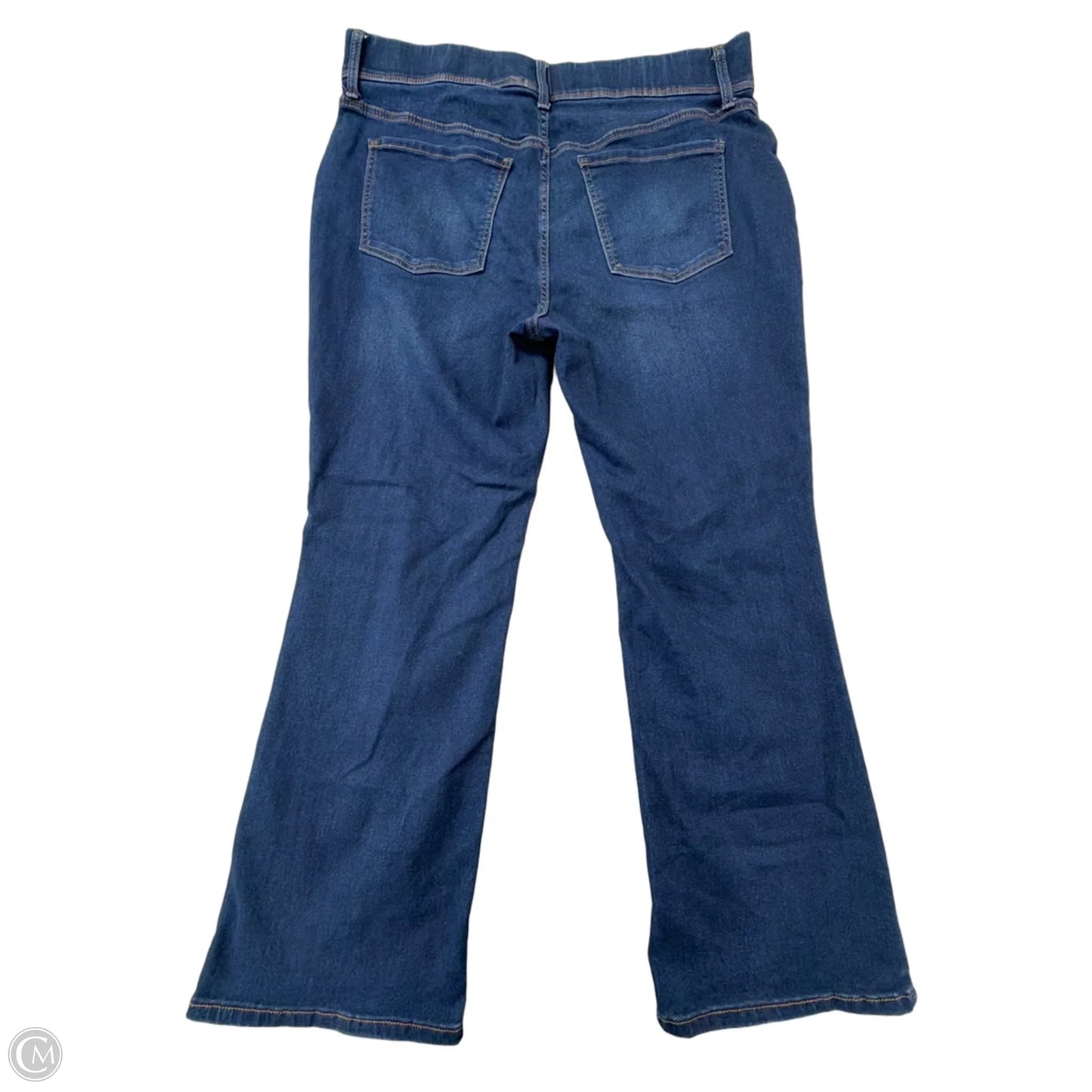 Jeans Flared By Terra & Sky In Blue Denim, Size: 18